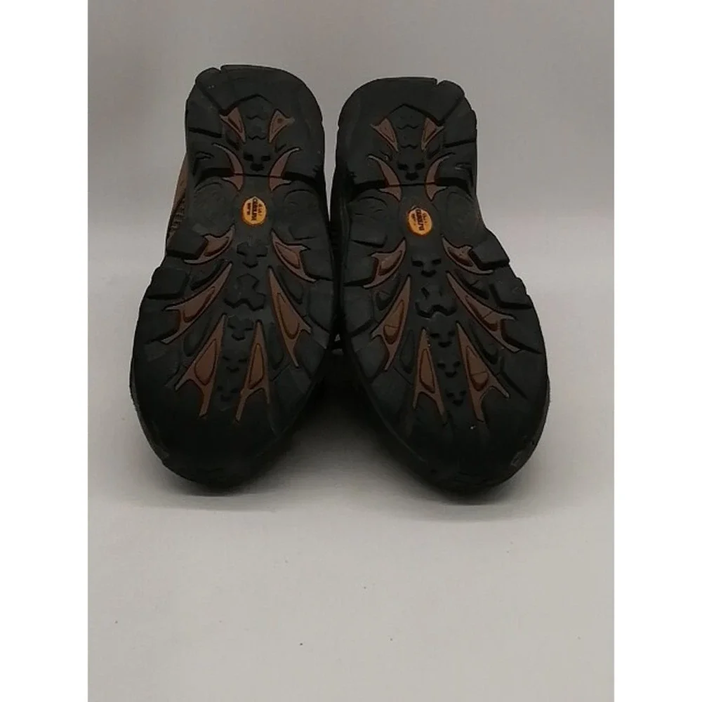 Carolina 4x4 Mens Hiking Boots Brown Leather Waterproof Mid Top Athletic Shoe 6